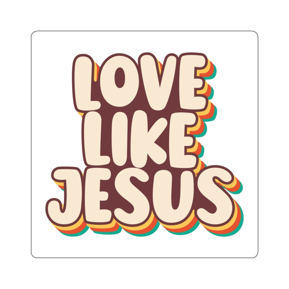 Love Like Jesus Stickers