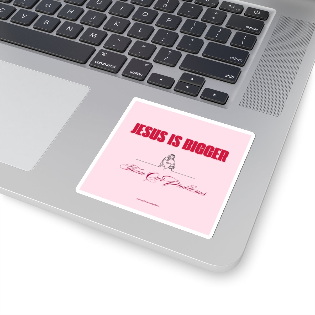 Jesus is Bigger Stickers (Cursive)
