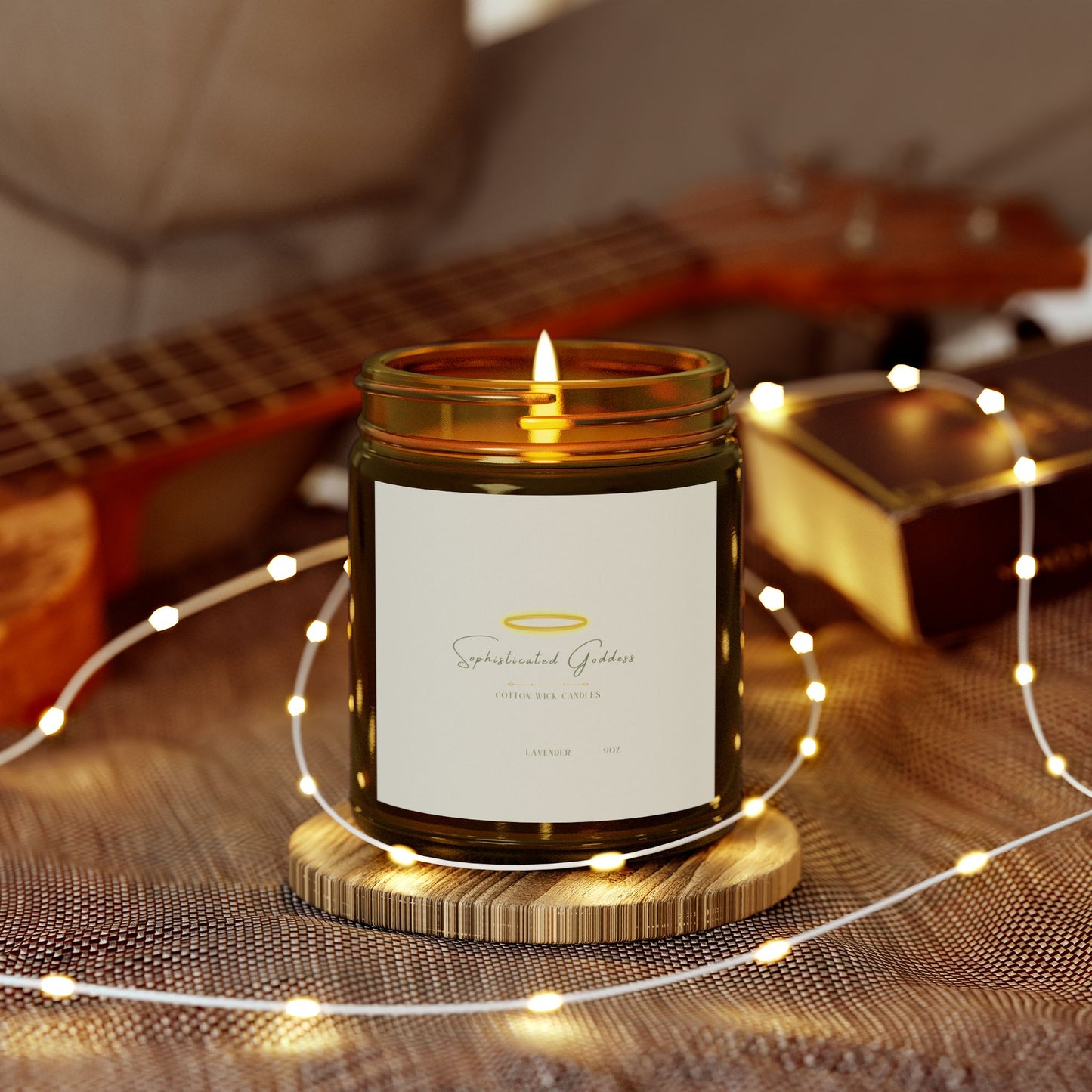 Lavender Cotton Wick Candle (9oz)
