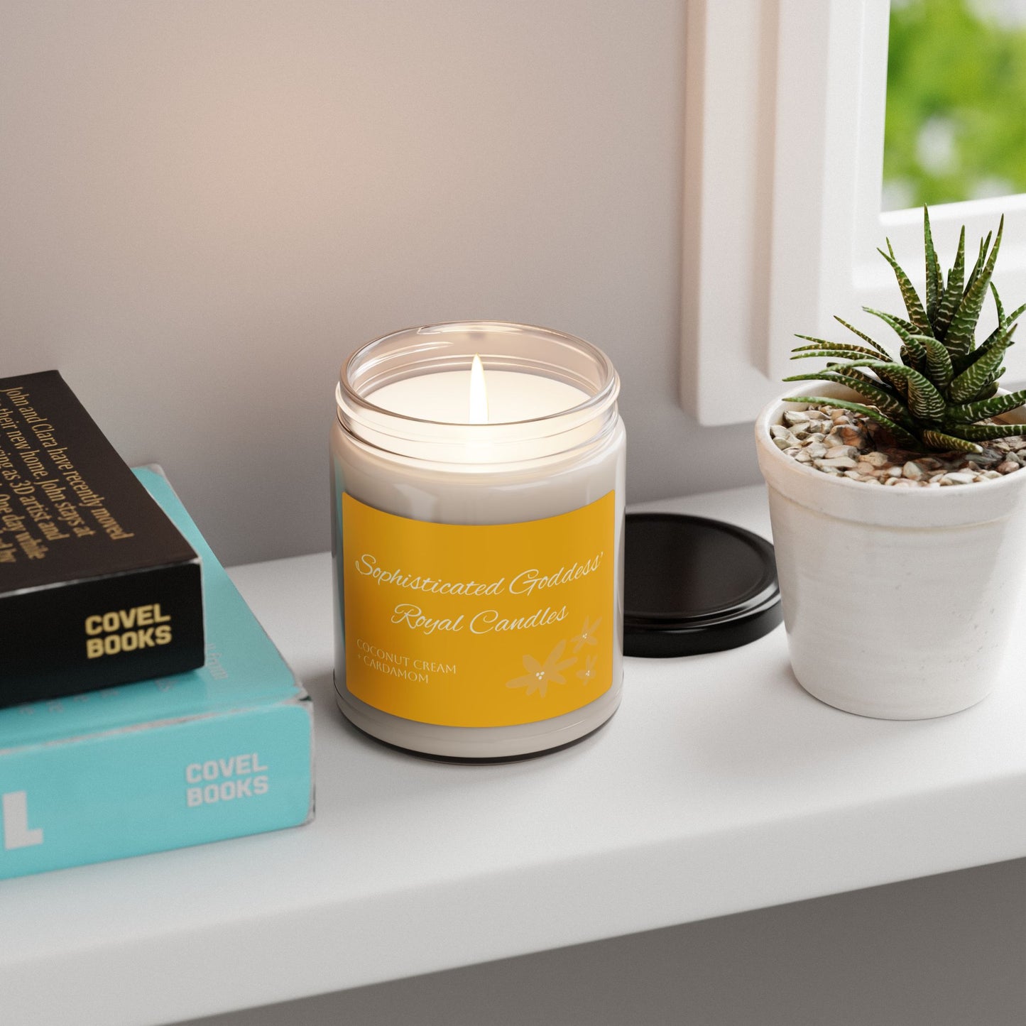 Coconut Cream + Cardamom Cotton Wick Candle, 9oz