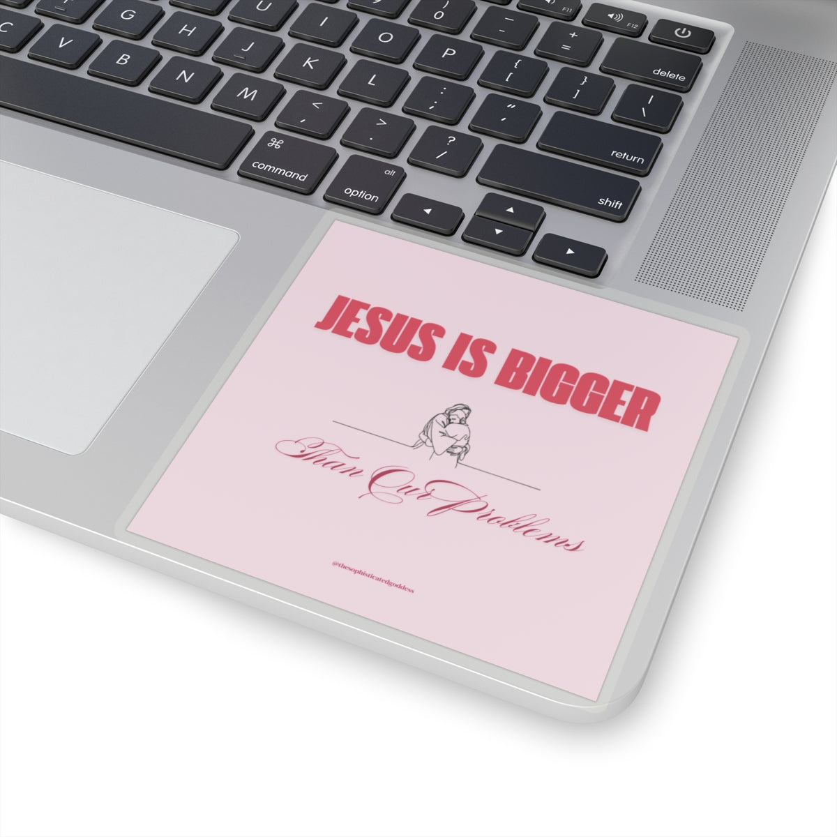 Jesus is Bigger Stickers (Cursive)