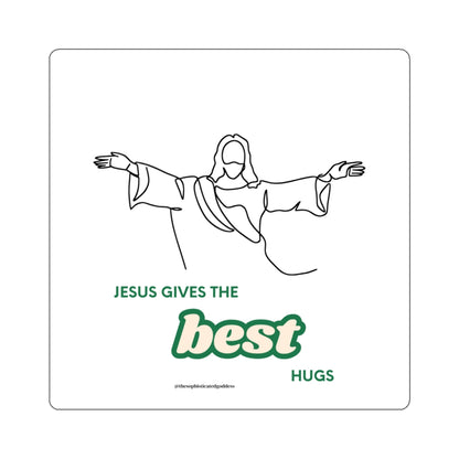 Best Hugs Stickers (White)