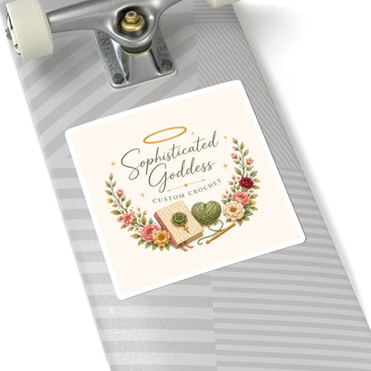 Sophisticated Goddess Crochet Sticker