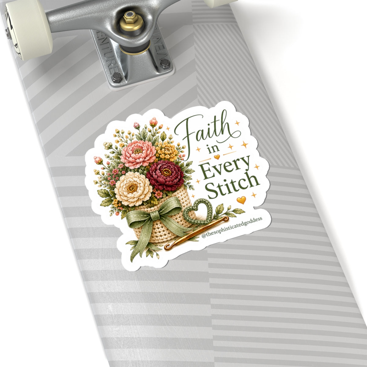 'Faith in Every Stitch' Sticker