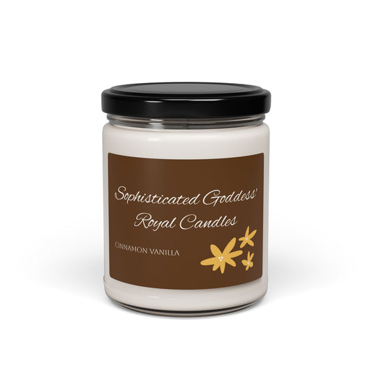 Cinnamon Vanilla Cotton Wick Candle, 9oz