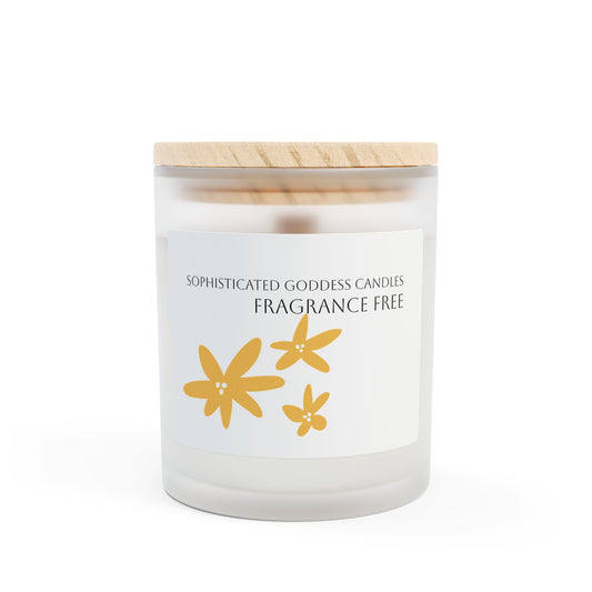 Fragrance Free Wood Wick Candle, 11oz