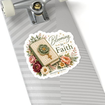 'Blooming in Faith' Sticker