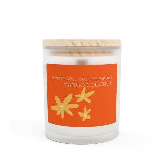 Mango Coconut Wood Wick Candle, 11oz