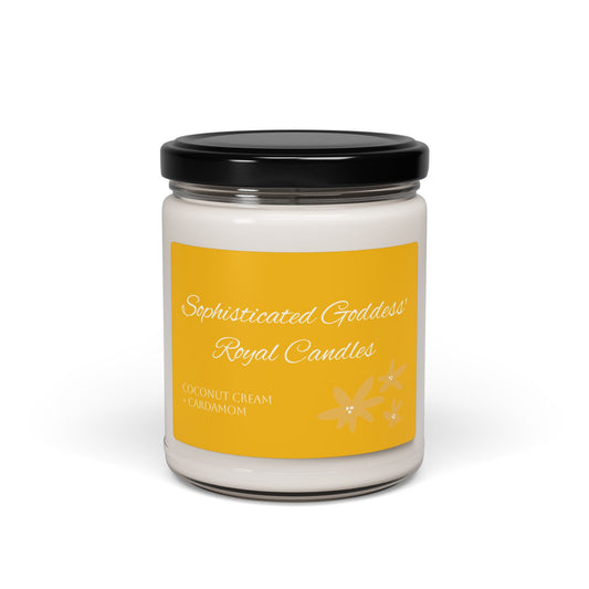 Coconut Cream + Cardamom Cotton Wick Candle, 9oz