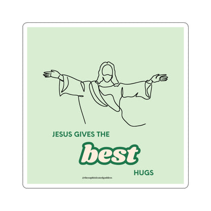 Best Hugs Stickers (Green)