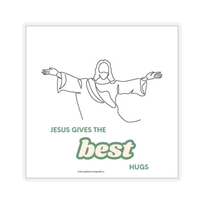 Best Hugs Stickers (White)