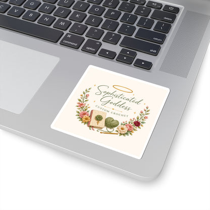 Sophisticated Goddess Crochet Sticker