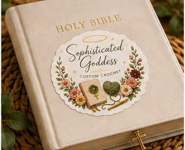 Sophisticated Goddess Crochet Sticker