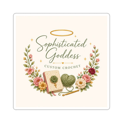 Sophisticated Goddess Crochet Sticker