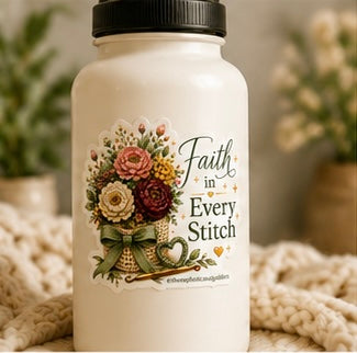 'Faith in Every Stitch' Sticker