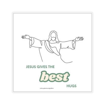 Best Hugs Stickers (White)