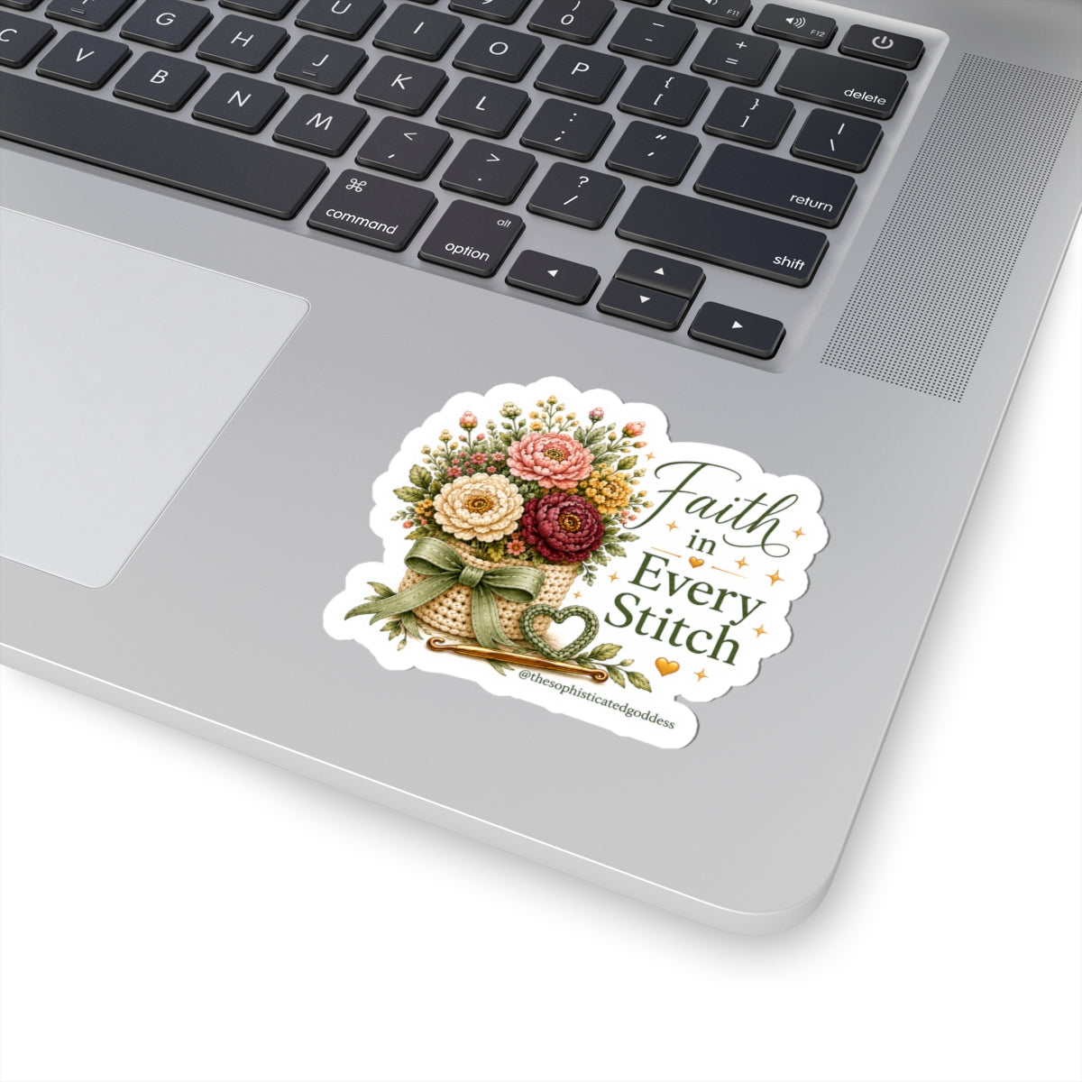'Faith in Every Stitch' Sticker