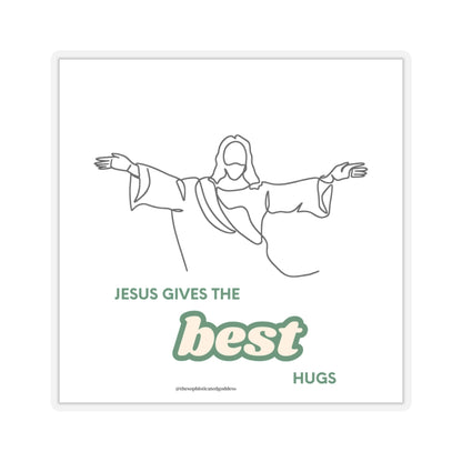 Best Hugs Stickers (White)