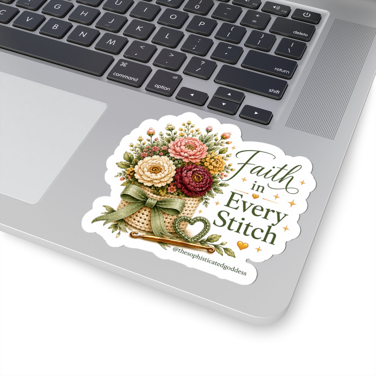 'Faith in Every Stitch' Sticker