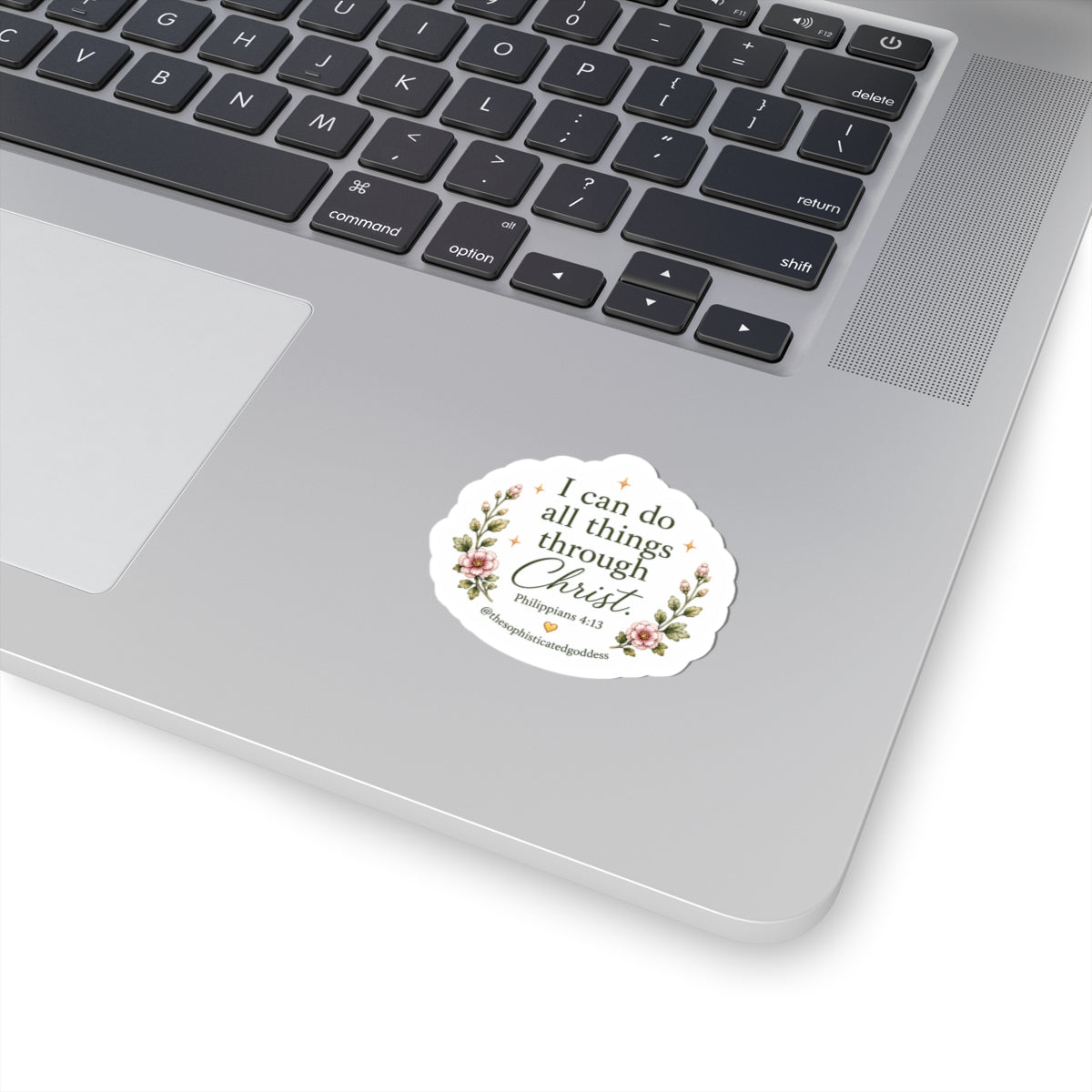 'I can do all things through Christ' (Philippians 4:13) Sticker