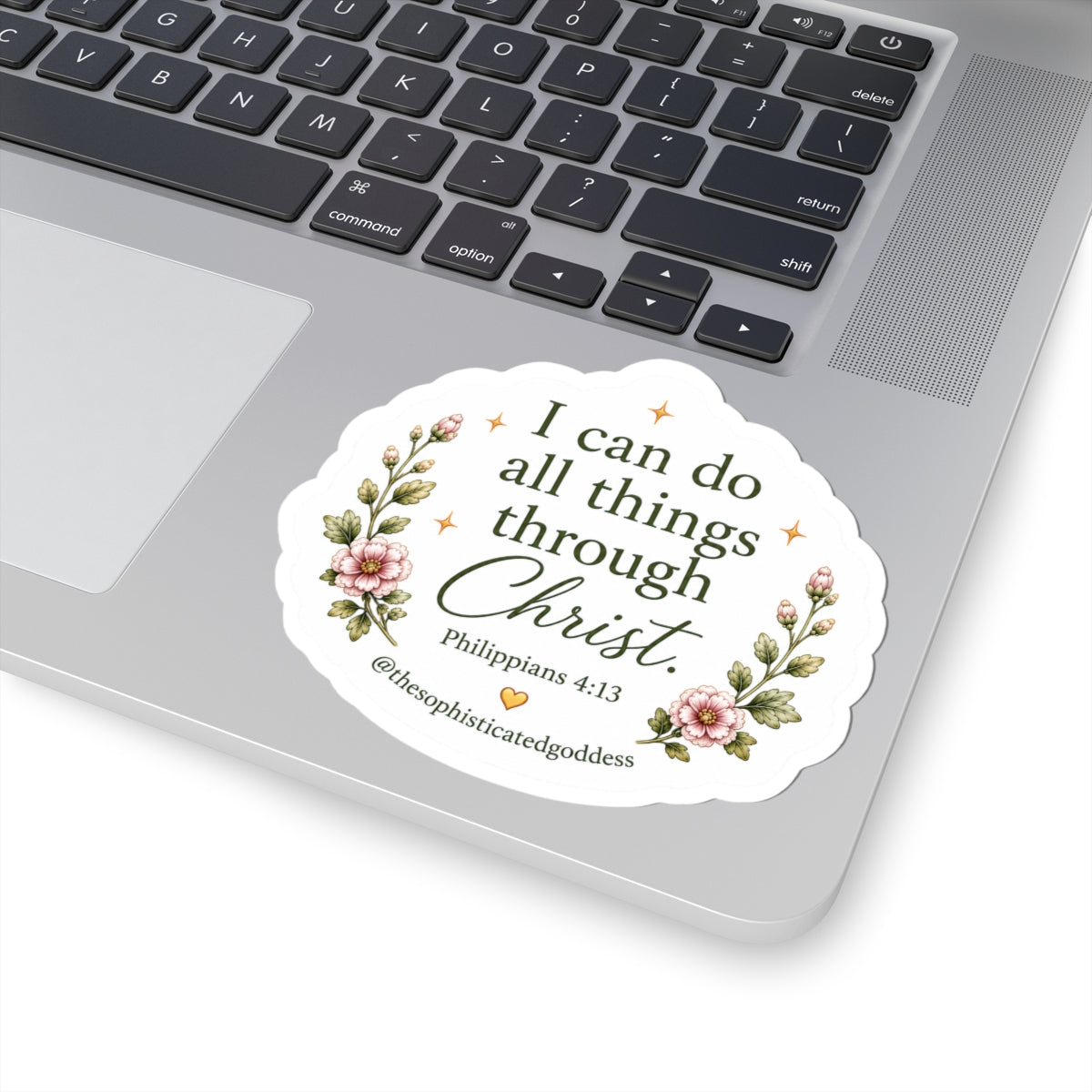 'I can do all things through Christ' (Philippians 4:13) Sticker