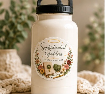 Sophisticated Goddess Crochet Sticker