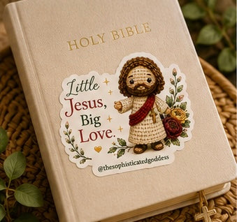 Little Jesus, Big Love Sticker