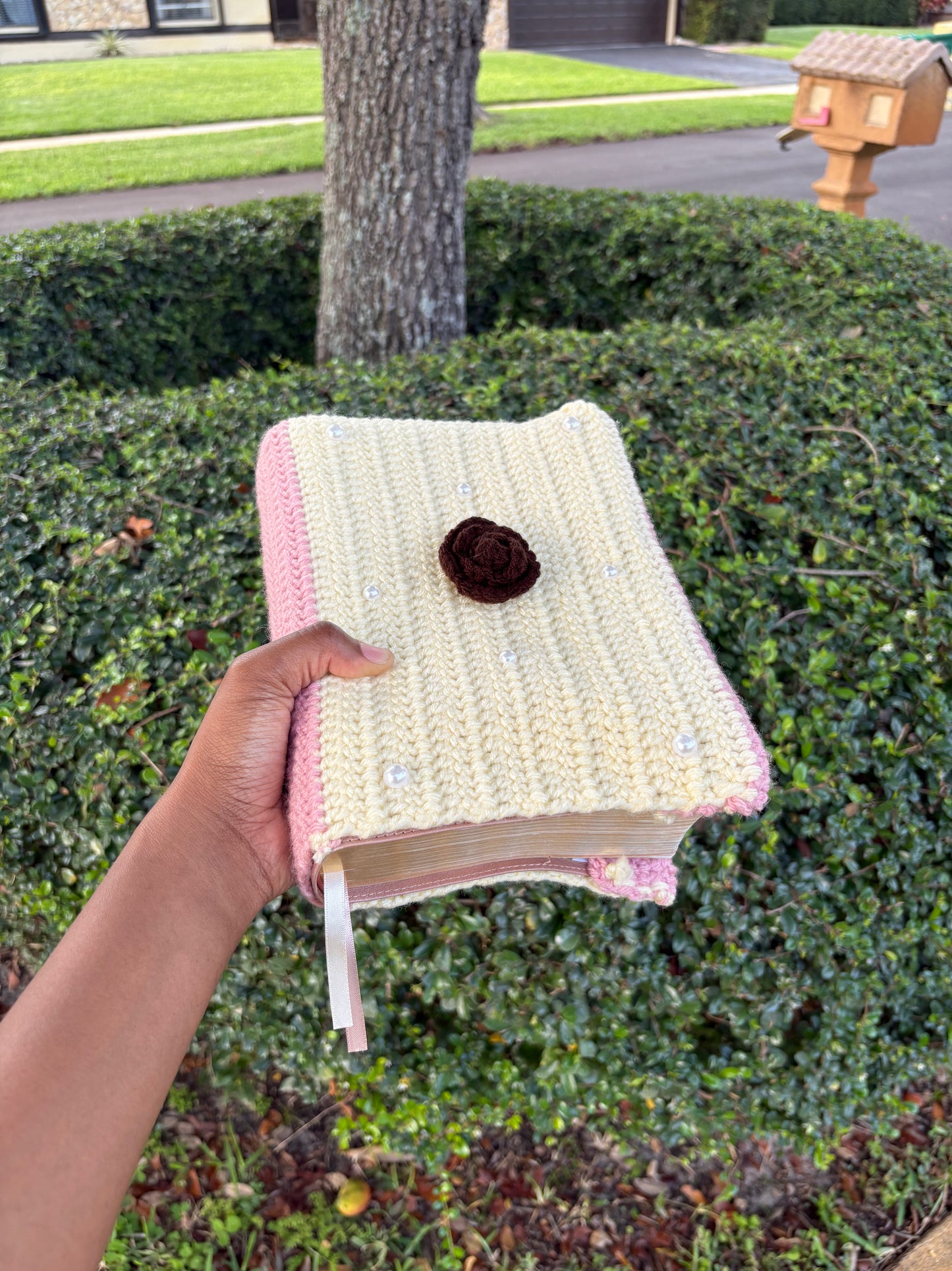 Crochet Book Cover